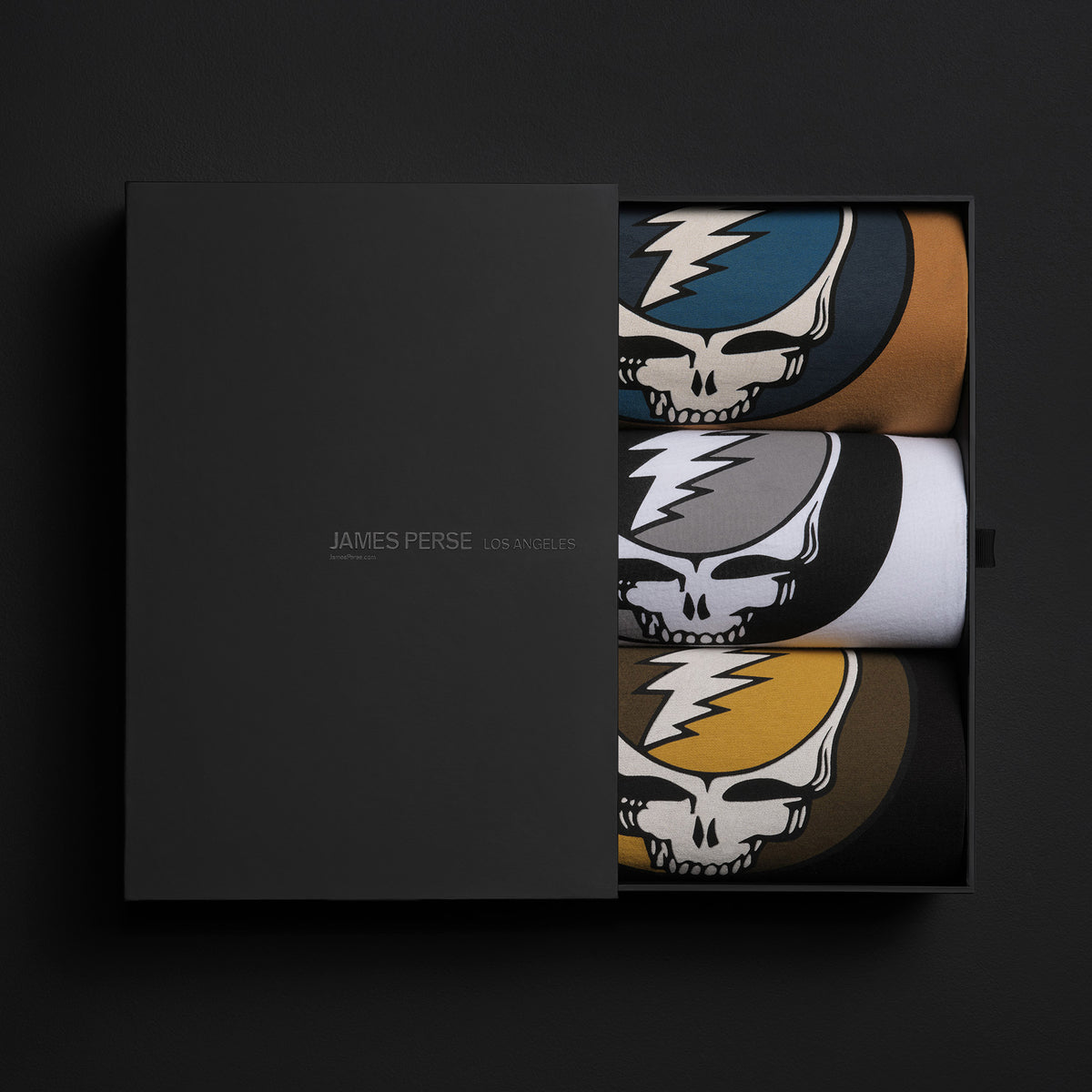 Men's Grateful Dead Long Sleeve Tee Set in Comet/White/Black | James Perse Los Angeles