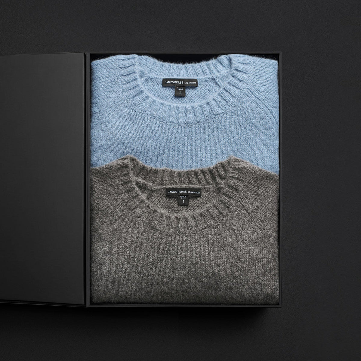 Mens Ltc Cashmere Gift Set in Thunder/Azure | James Perse Los Angeles