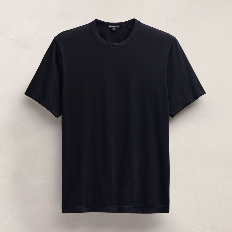 Double Ply Lotus Jrsy Short Sleeve Crew in Deep | James Perse Los Angeles