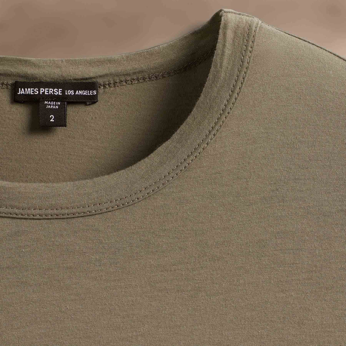 Luxe Lotus Jersey Tee in Peet | James Perse Los Angeles