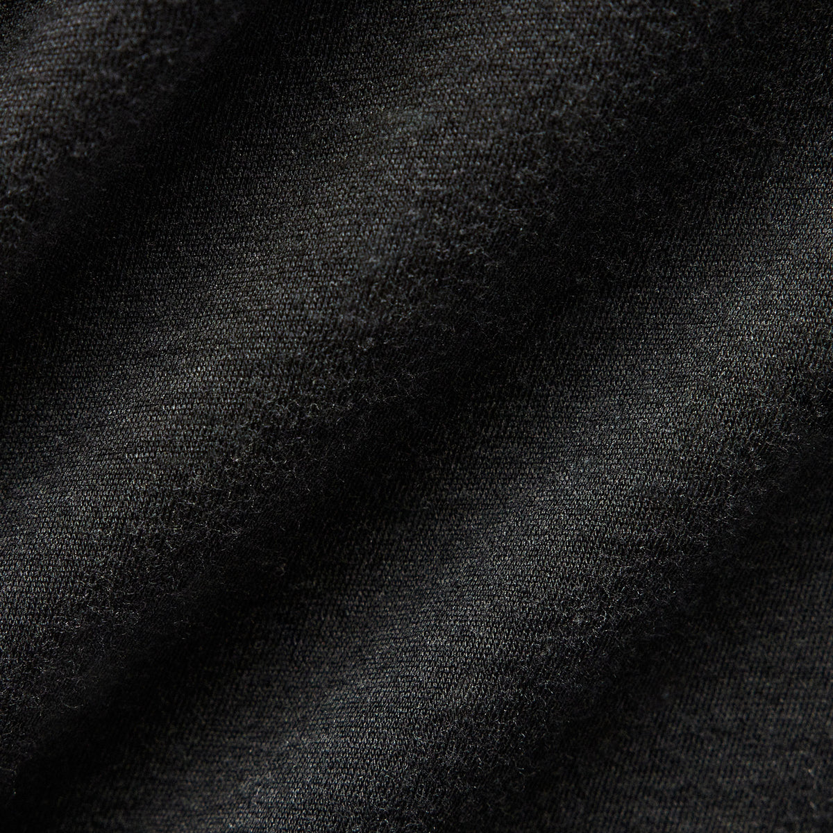 Luxe Lotus Jersey Long Sleeve Polo in Black | James Perse Los Angeles