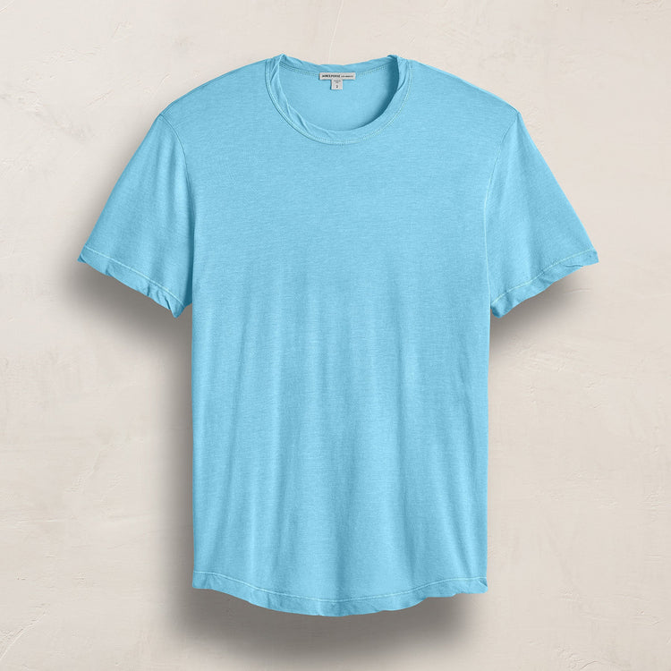 Clear Jersey Crew in Skipper Pigment | James Perse Los Angeles