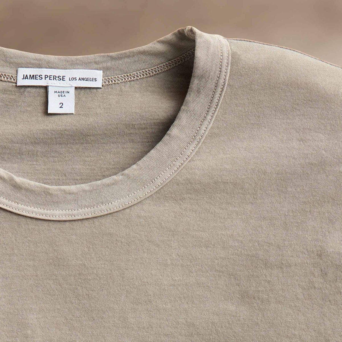 Short Sleeve Crew Neck in Overcast Pigment | James Perse Los Angeles