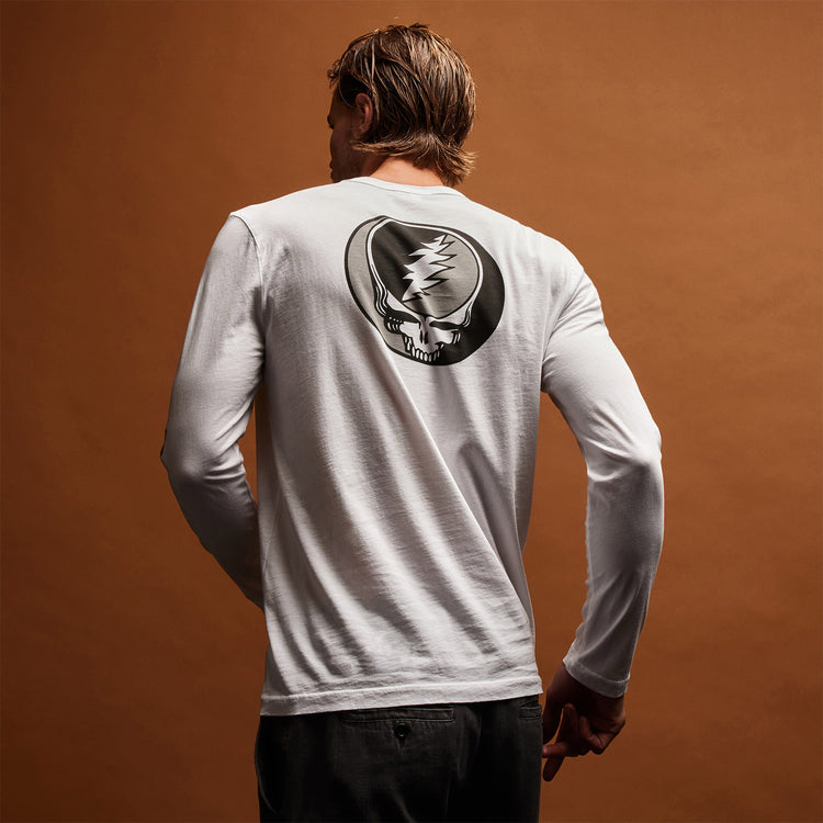 Men's Grateful Dead Long Sleeve Tee Set in Comet/White/Black | James Perse Los Angeles