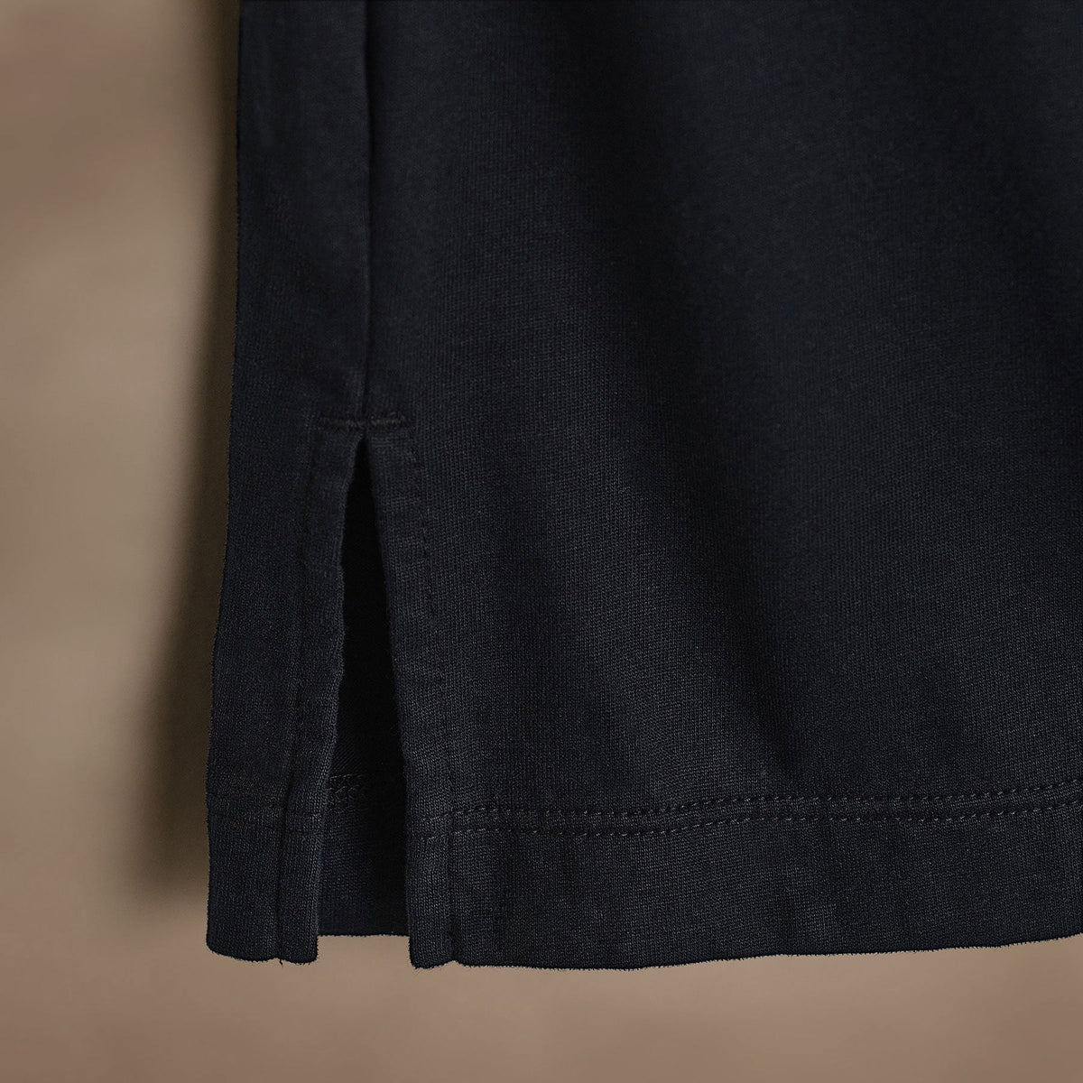 Heavy Luxe Jersey Long Sleeve Polo in French Navy | James Perse Los Angeles