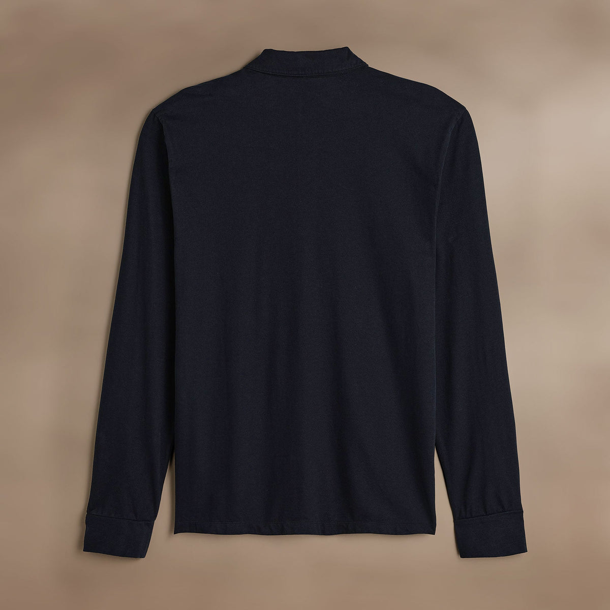 Heavy Luxe Jersey Long Sleeve Polo in French Navy | James Perse Los Angeles