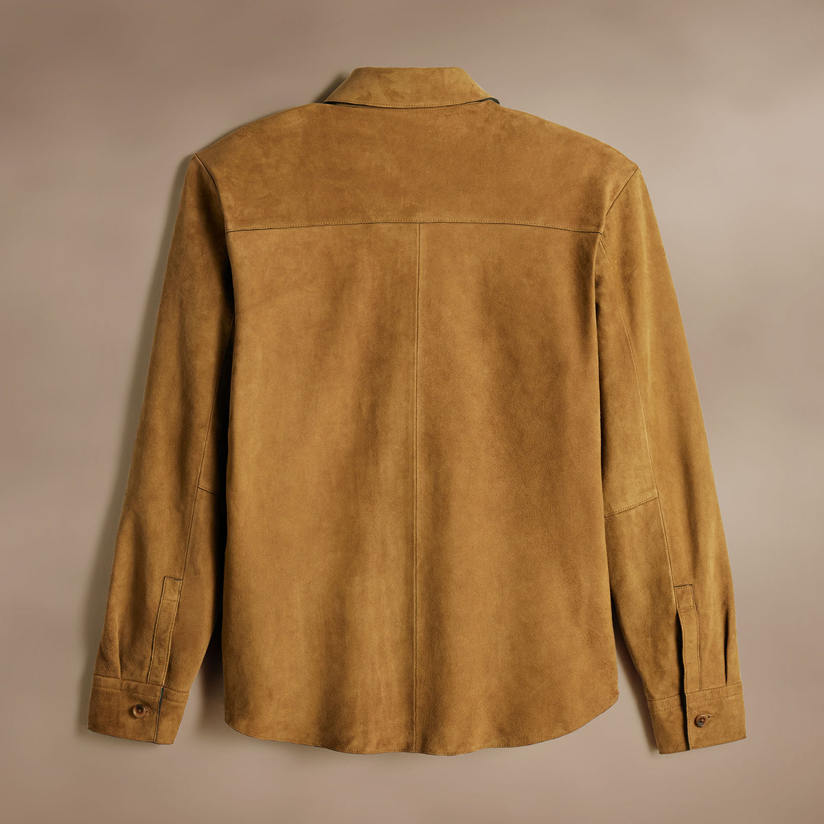 Suede Western Shirt in Tobacco | James Perse Los Angeles