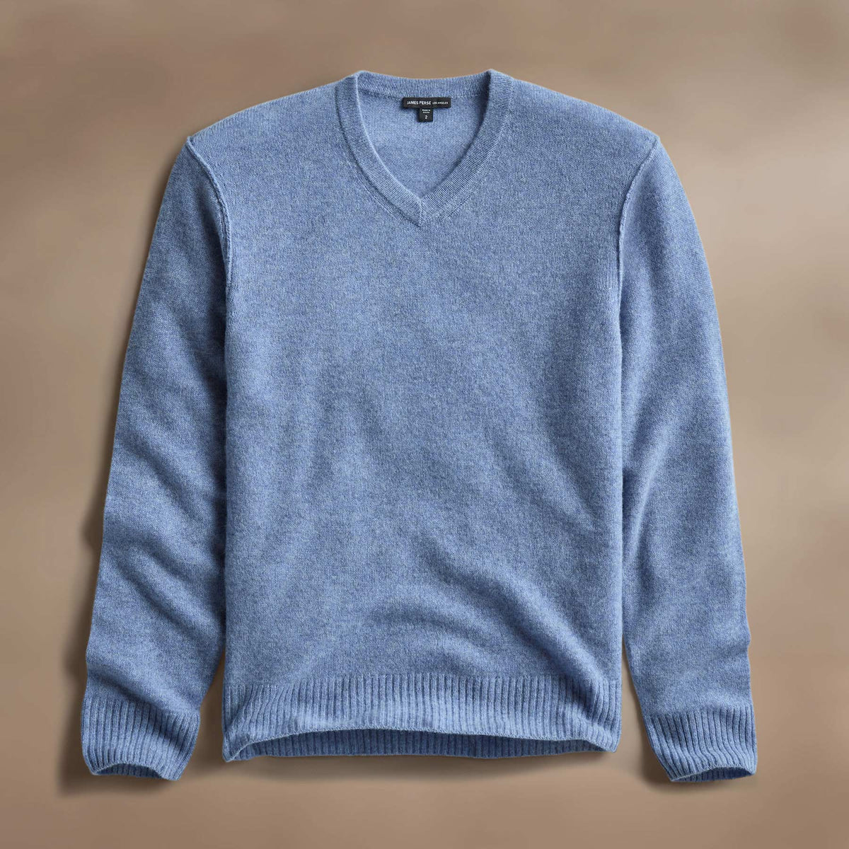 Open Knit Cashmere VinNeck in Blue Sky | James Perse Los Angeles