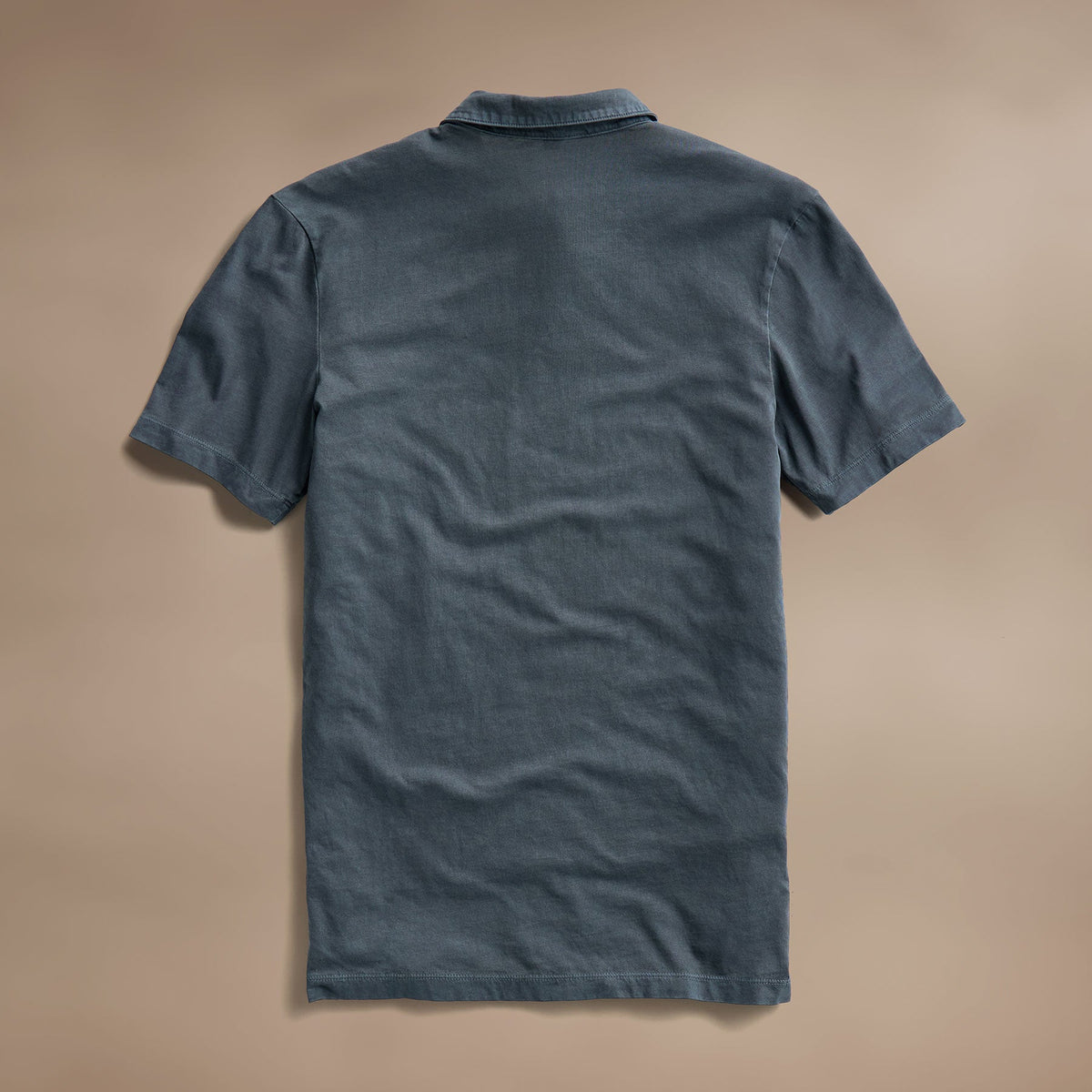 Sueded Jersey Polo in Blue Noir Pigment | James Perse Los Angeles