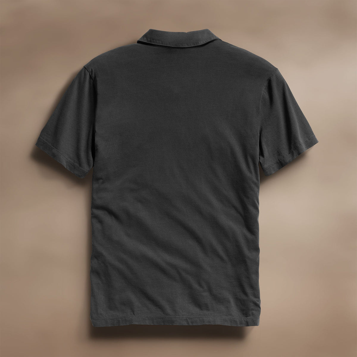 Sueded Jersey Polo in Carbon Pigment | James Perse Los Angeles