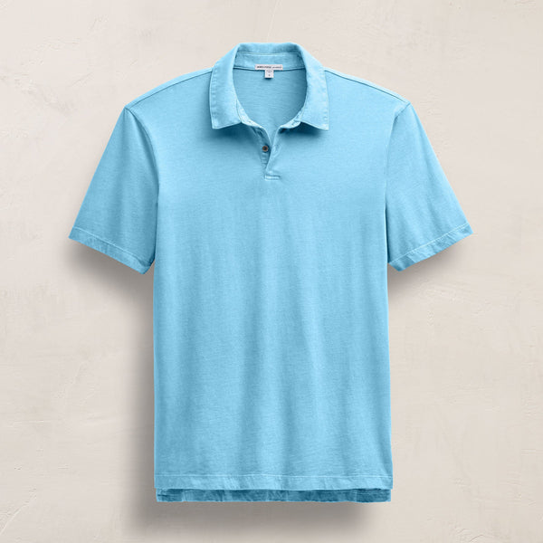 Sueded Jersey Polo in Skipper Pigment | James Perse Los Angeles
