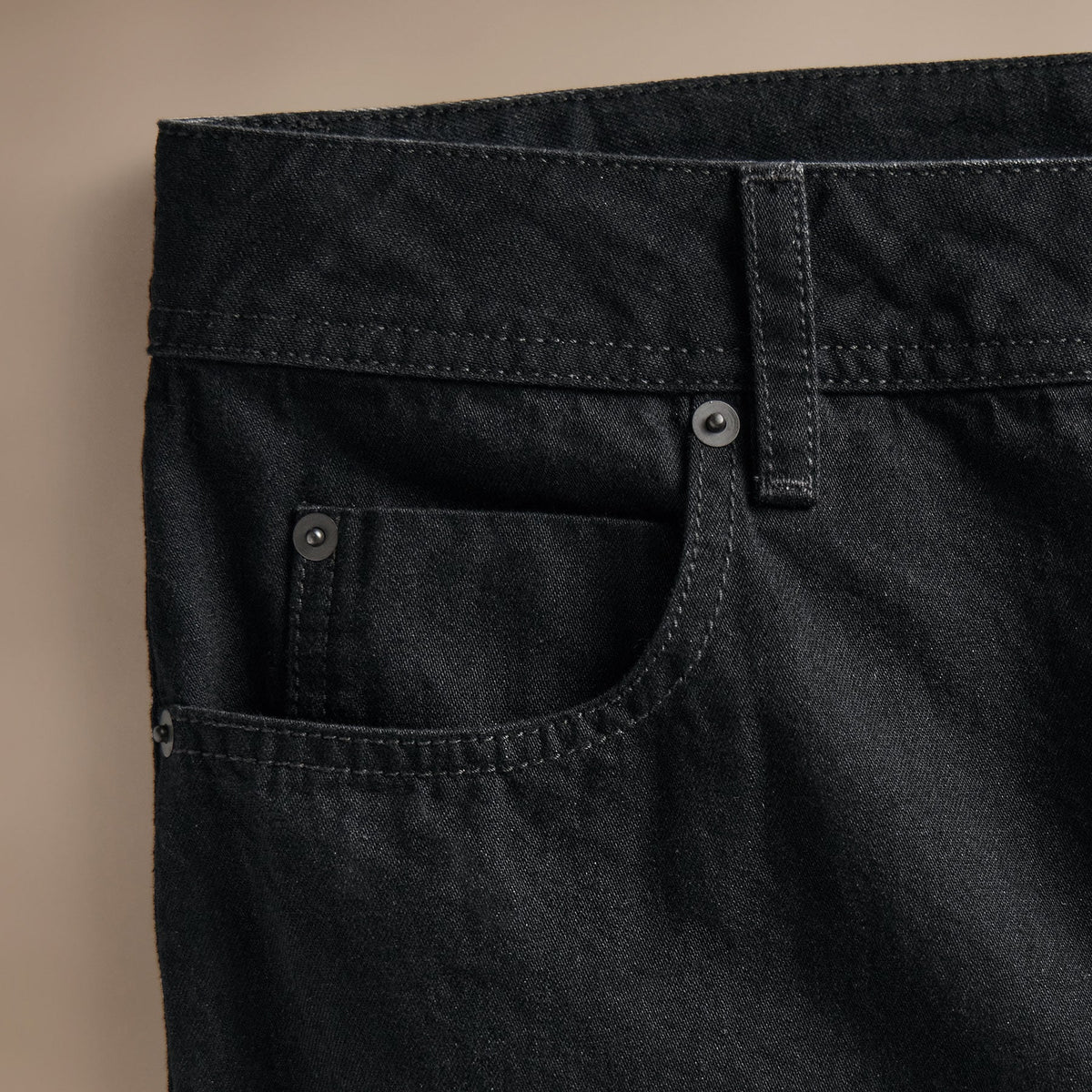 Black Denim 5 Pocket Pant in Black | James Perse Los Angeles