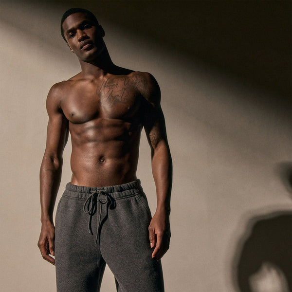 Cozy Sweatpant in Heather Charcoal | James Perse Los Angeles