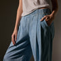 Pleated Denim Pant in Bleach Wash | James Perse Los Angeles