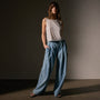Pleated Denim Pant in Bleach Wash | James Perse Los Angeles