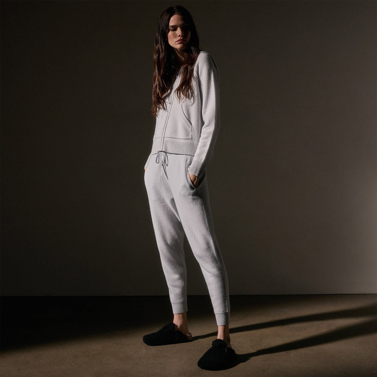 Women's Cashmere Track Suit Gift Set in Pale Blue | James Perse Los Angeles