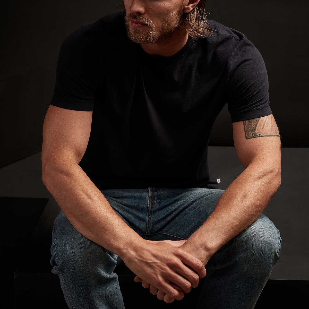 3 Pack Short Sleeve Crew Neck - Black/White/Deep | James Perse Los Angeles