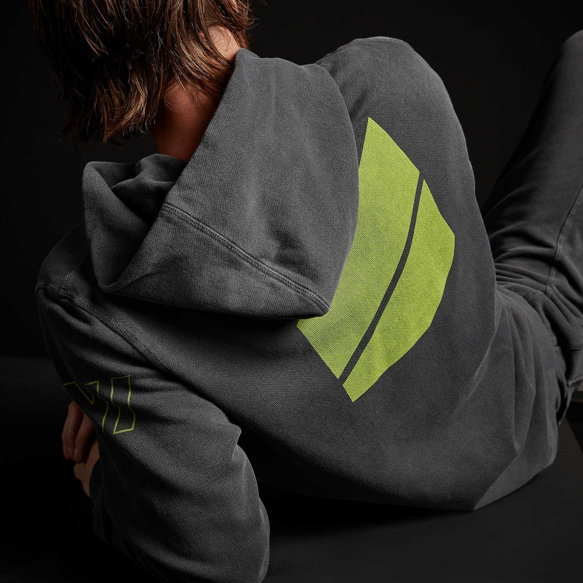Y/OSEMITE French Terry Pullover Hoody - Magma Pigment/Bright Neon | James Perse Los Angeles