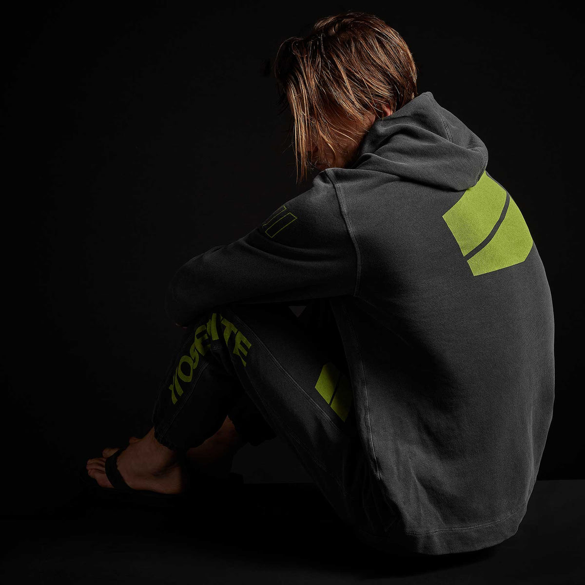 Y/OSEMITE French Terry Pullover Hoody - Magma Pigment/Bright Neon | James Perse Los Angeles
