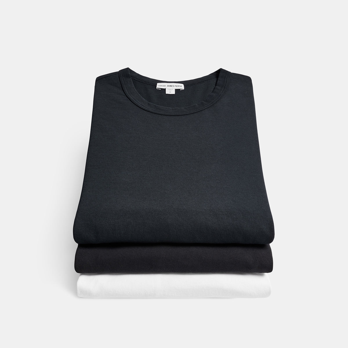 3 Pack Short Sleeve Crew Neck In Black/White/Deep | James Perse Los Angeles
