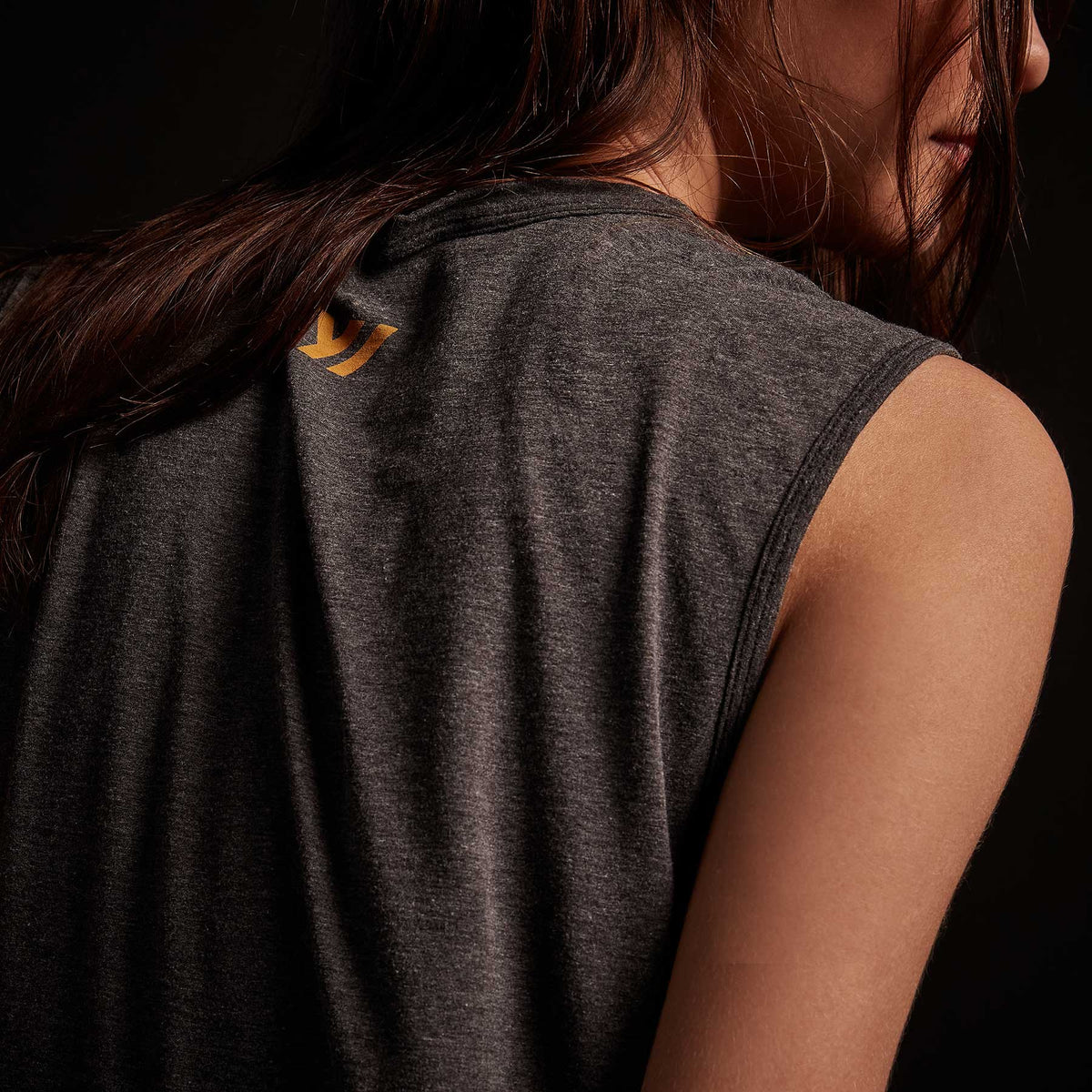 Y/OSEMITE Melange Jersey Muscle Tank - Black | James Perse Los Angeles