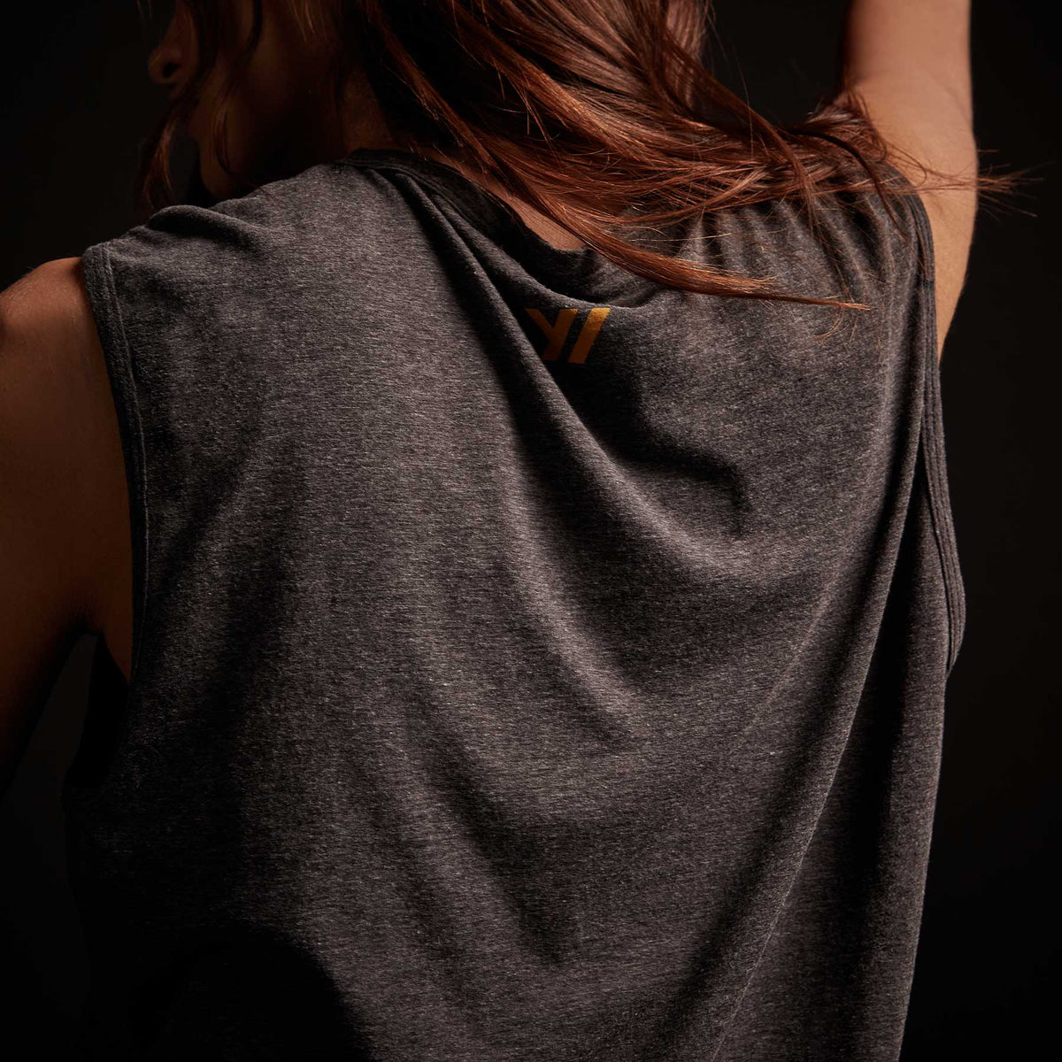 Y/OSEMITE Melange Jersey Muscle Tank - Black | James Perse Los Angeles