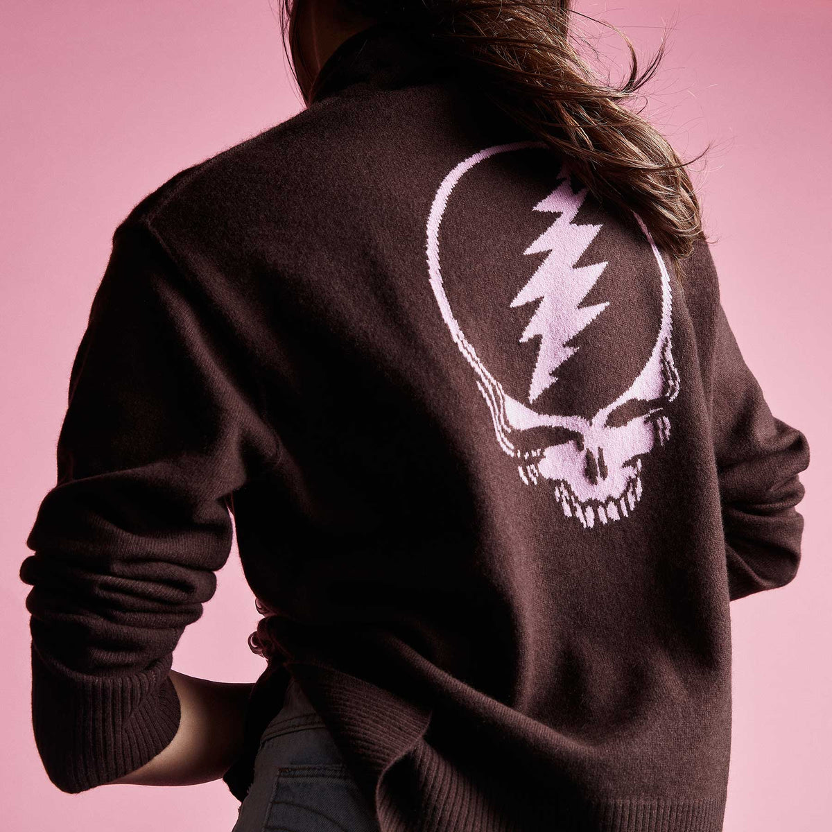 Grateful Dead Pullover Hoody in Black Cherry | James Perse Los Angeles