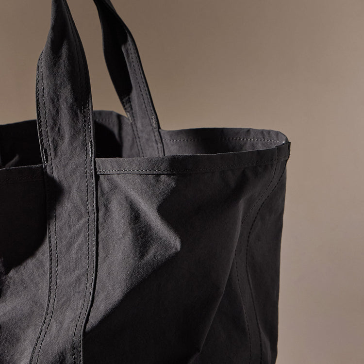 Small Matte Nylon Tote in Black | James Perse Los Angeles