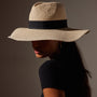 Harbor Straw Hat in Natural/Black | James Perse Los Angeles