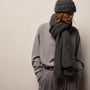 Cashmere Silk Marl Beanie in Black Mix | James Perse Los Angeles / Womens