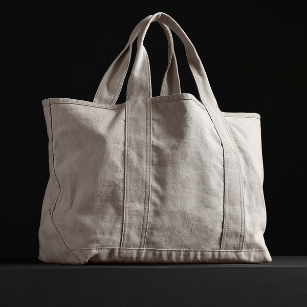 Large Canvas Tote in White | James Perse Los Angeles