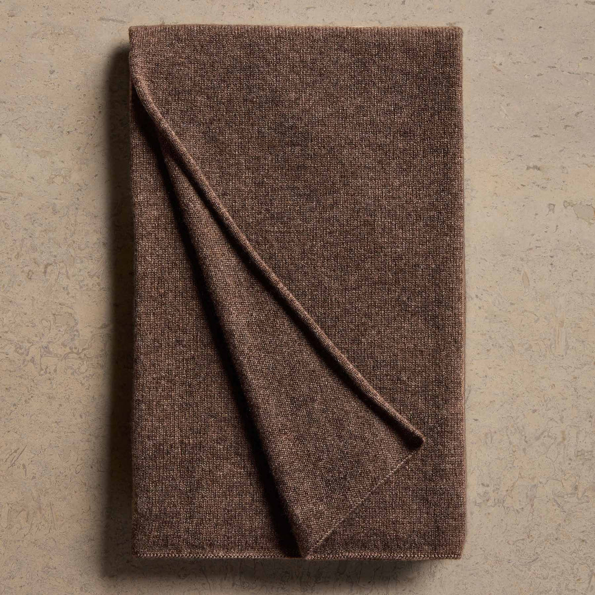 Open Knit Cashmere Scarf in Brownstone  | James Perse Los Angeles