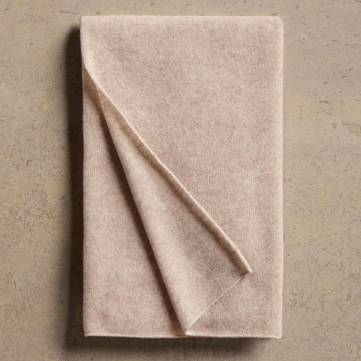 Open Knit Cashmere Scarf in Light Beige  | James Perse Los Angeles