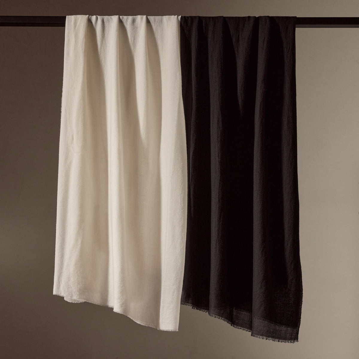 Sarti Wool Cashmere Scarf in Black | James Perse Los Angeles