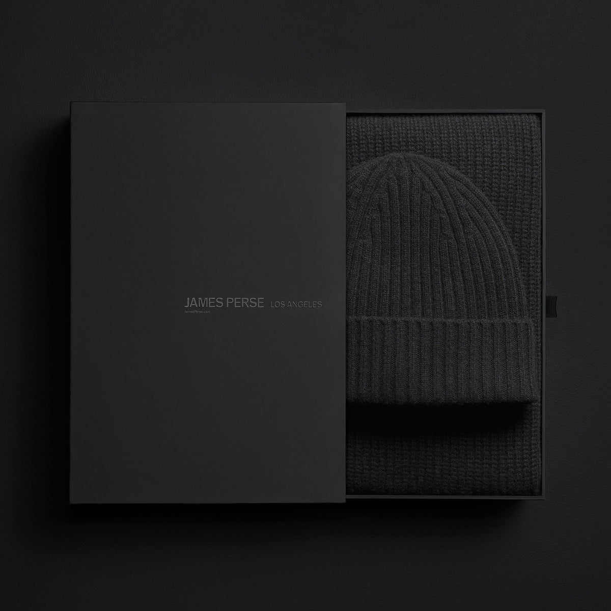 Rbc Beanie + Scarf Gift Set in Black | James Perse Los Angeles