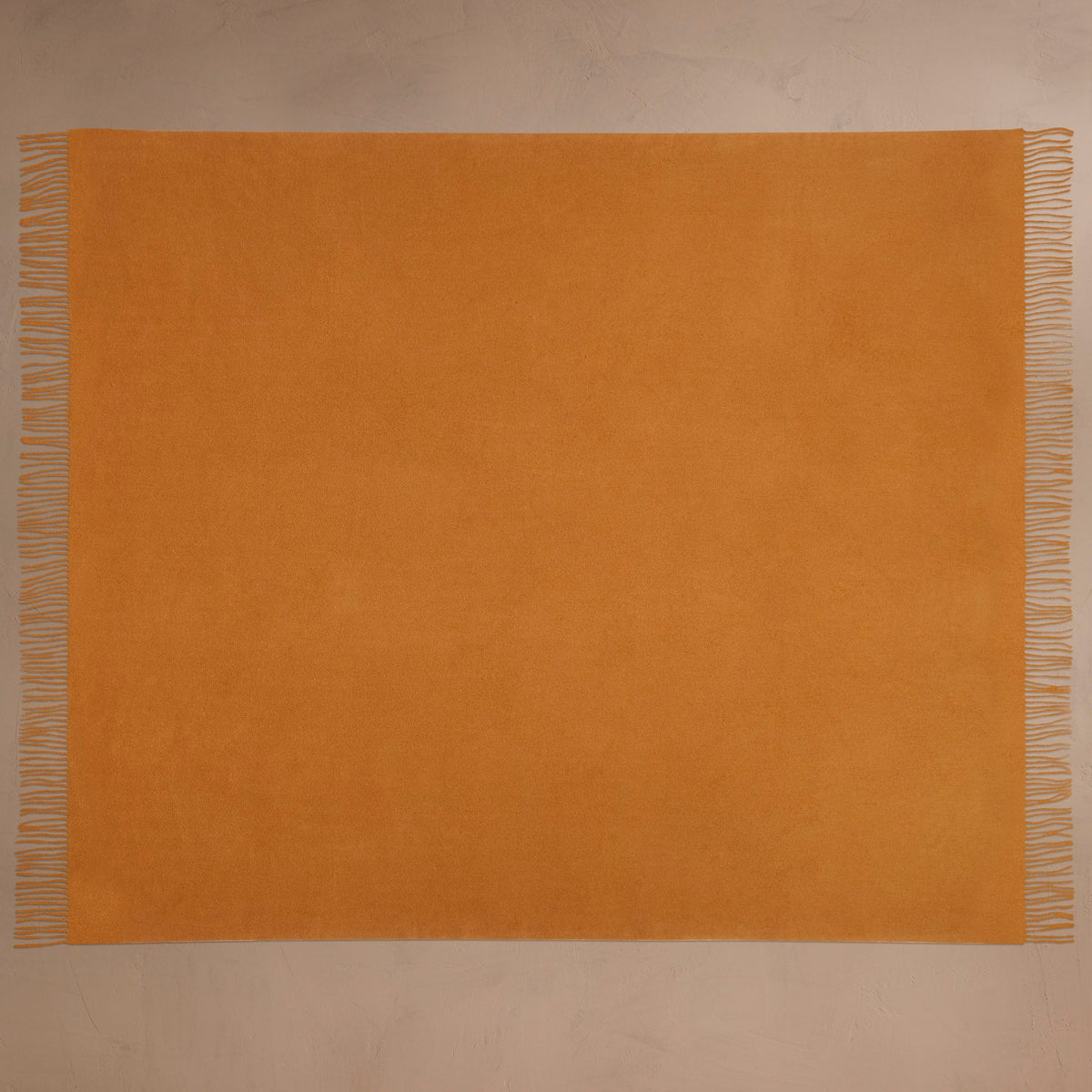 Double Sided Woven Cash Blanket  in Rust/Ivory | James Perse Los Angeles