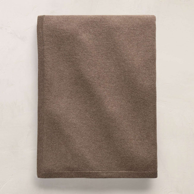 Recycled Cashmere Blanket in Mid Brown | James Perse Los Angeles