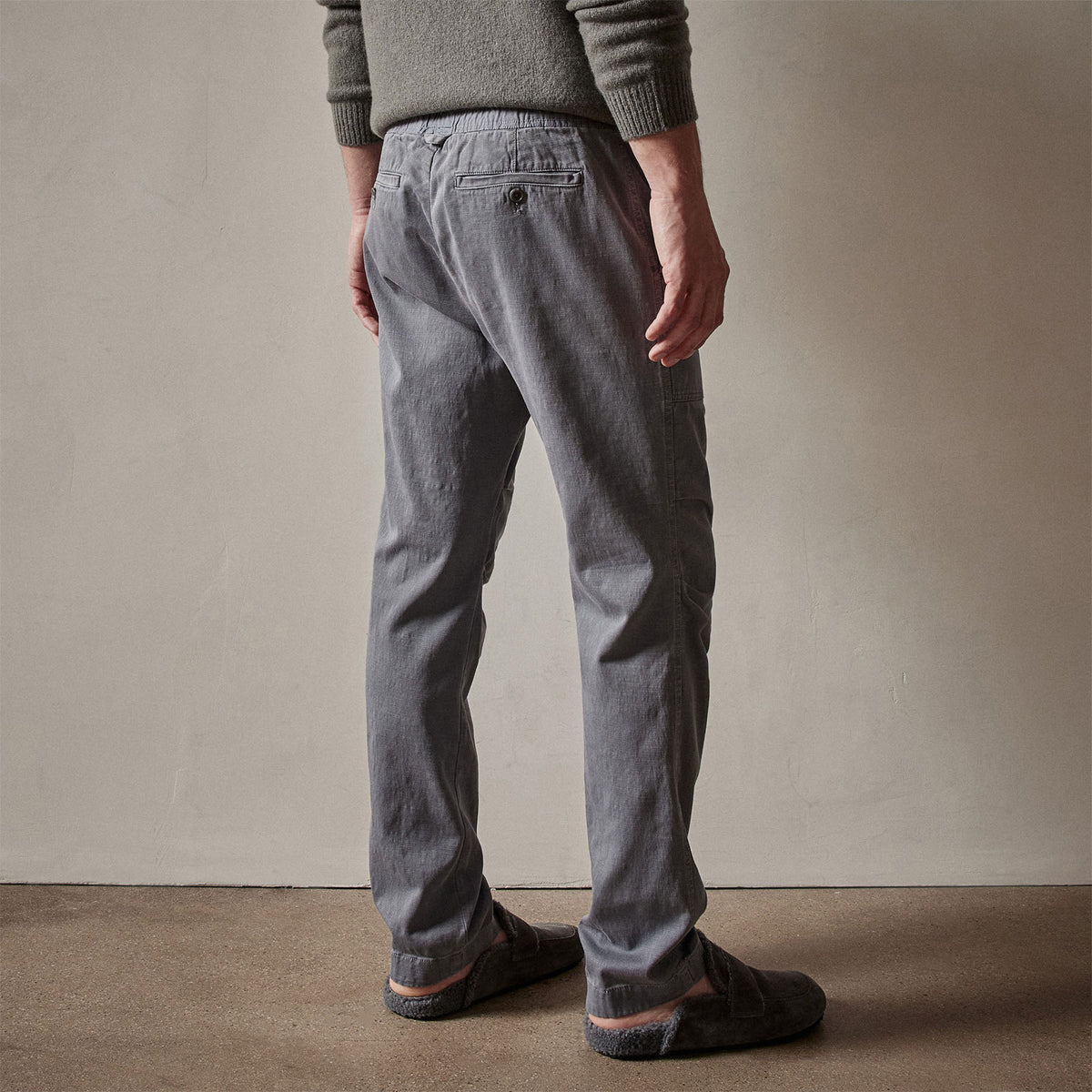 Army Cotton Slub Utility Pant in Arsenic Pigment | James Perse Los Angeles