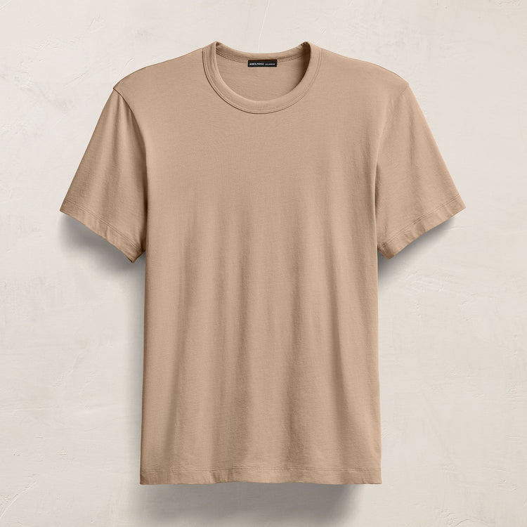 Brushed Lotus Crew in Coffee | James Perse Los Angeles