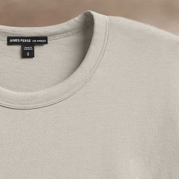Brushed Lotus Crew in Salt | James Perse Los Angeles