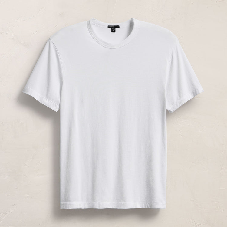 Brushed Lotus Crew in White | James Perse Los Angeles