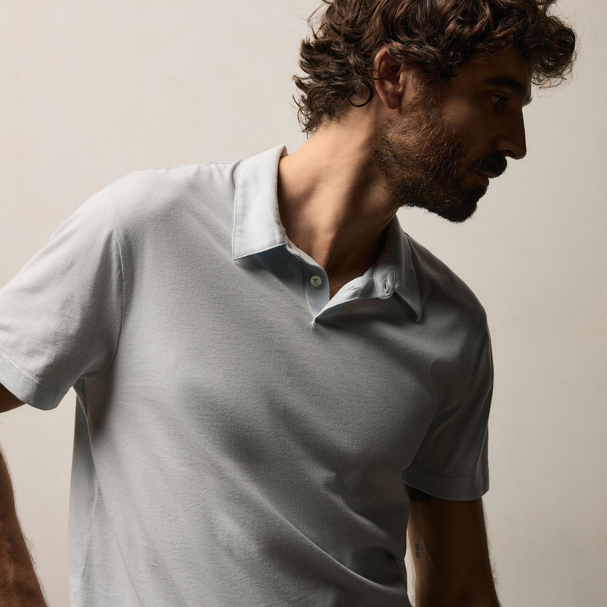 Brushed Lotus Polo in Memory | James Perse Los Angeles