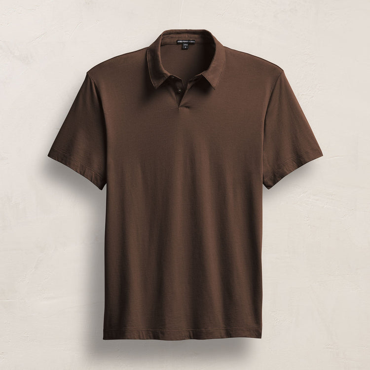Brushed Lotus Polo in Porcupine | James Perse Los Angeles