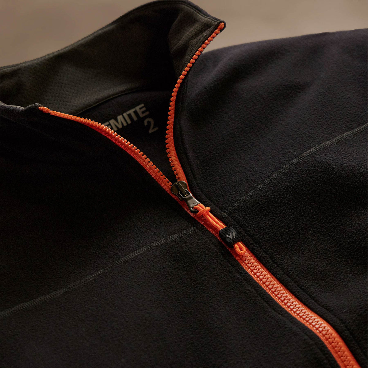 Brush Scuba Zip Front Sport Jacket   in Black/Orange | James Perse Los Angeles