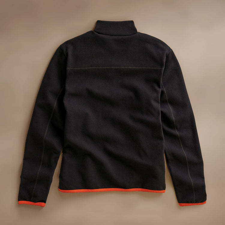 Brush Scuba Zip Front Sport Jacket   in Black/Orange | James Perse Los Angeles