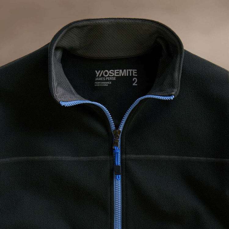 Brush Scuba Zip Front Sport Jacket   in Carbon/Blue | James Perse Los Angeles