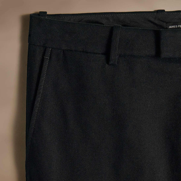 Cashmere Touch Twill Trouser in Black | James Perse Los Angeles