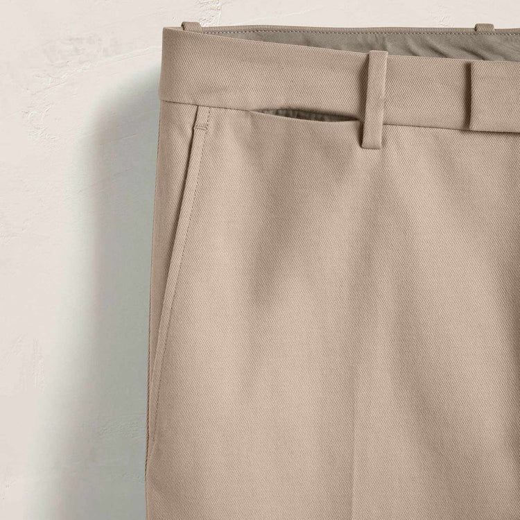 Cashmere Touch Twill Trouser in Stone | James Perse Los Angeles