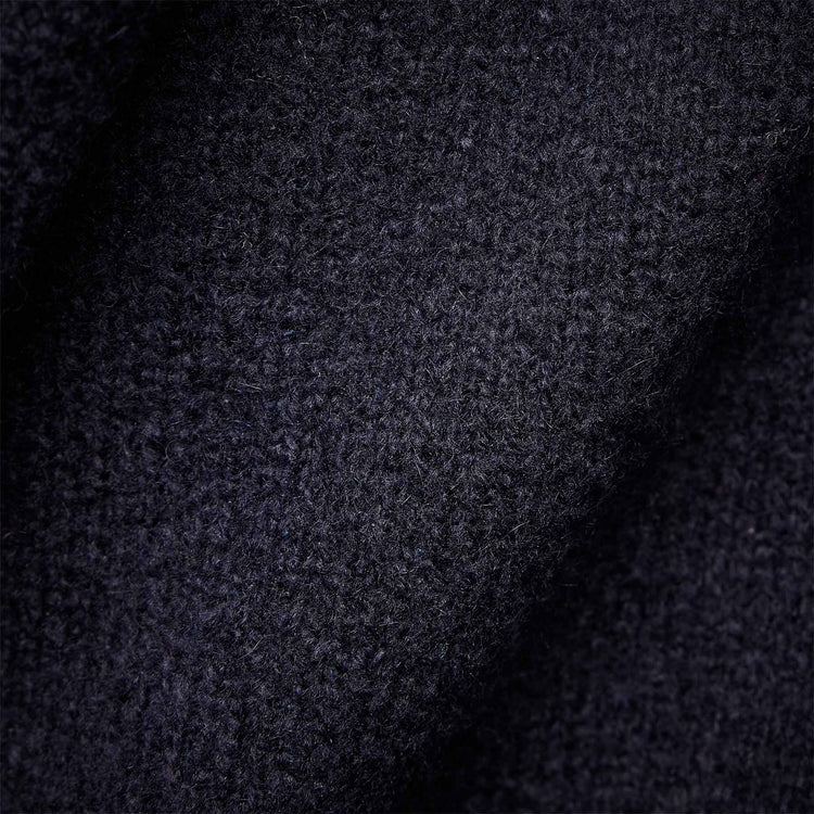 Cashmere Raglan Sweater Polo in Navy | James Perse Los Angeles