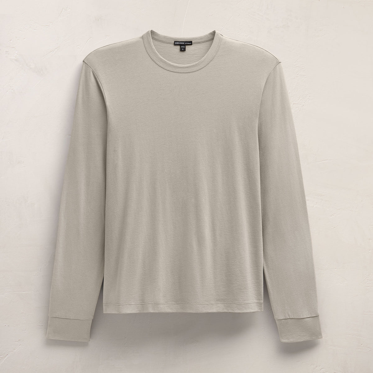 Cotton Cashmere Long Sleeve Tee in Concrete | James Perse Los Angeles